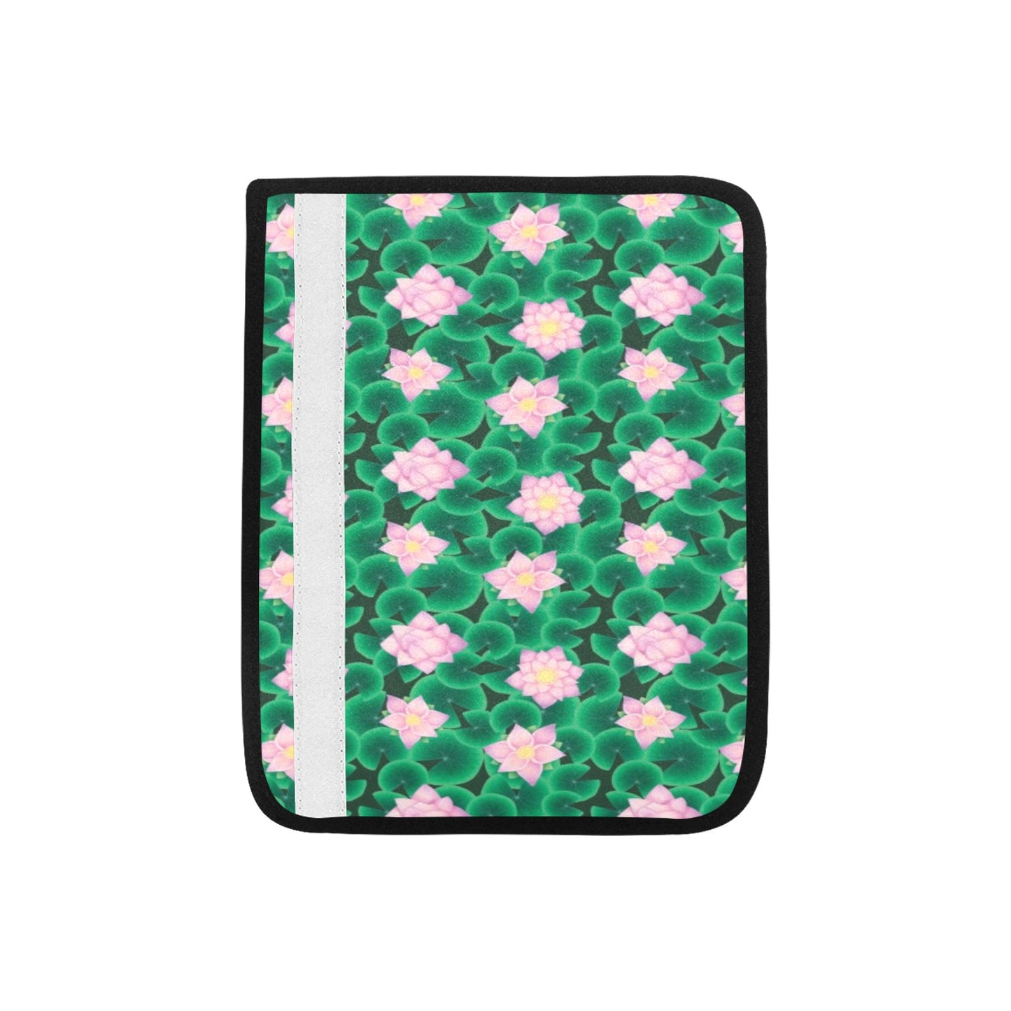 Water Lily Print Design LKS303 Car Seat Belt Cover