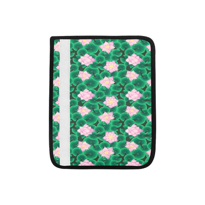 Water Lily Print Design LKS303 Car Seat Belt Cover