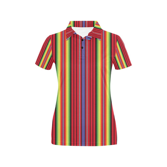 Serape Print Design LKS305 Women's Polo Shirt