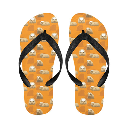 Guinea Pig Print Design LKS403 Flip Flops