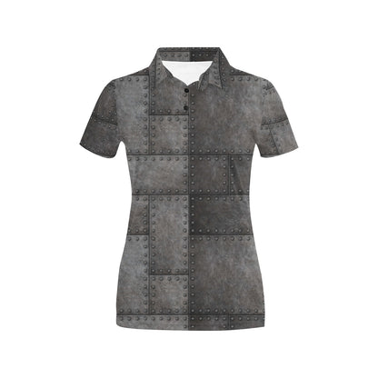 Armor Pattern Print Design 02 Women's Polo Shirt