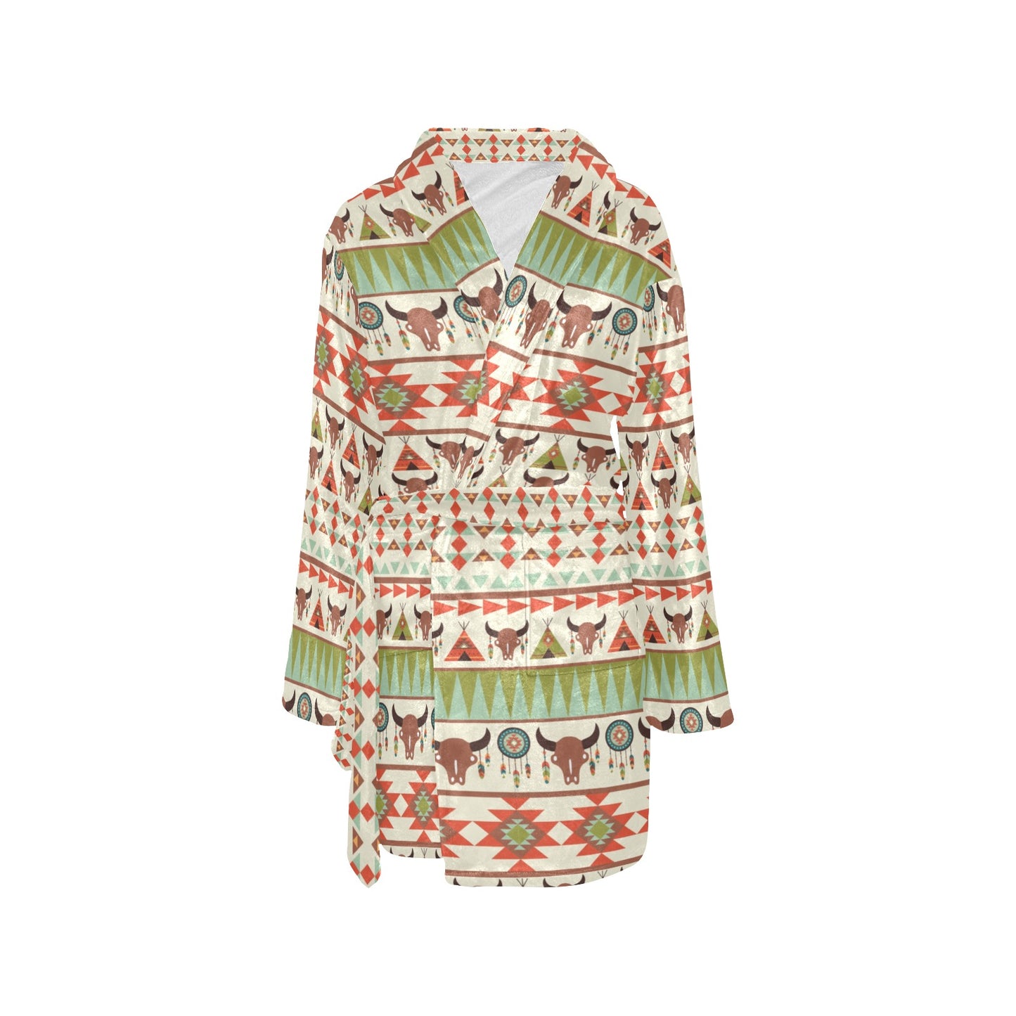 American indian Ethnic Pattern Women's Fleece Robe