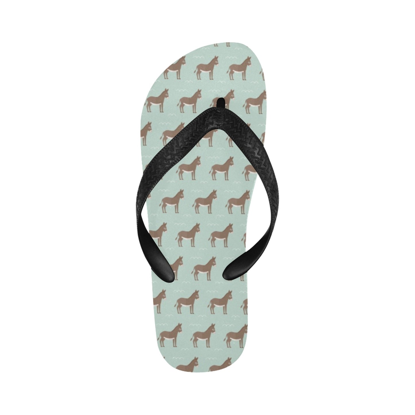 Donkey Print Design LKS402 Flip Flops