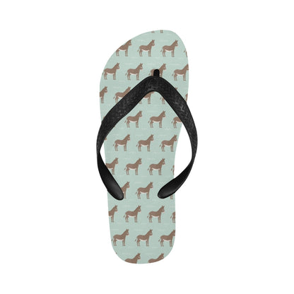 Donkey Print Design LKS402 Flip Flops