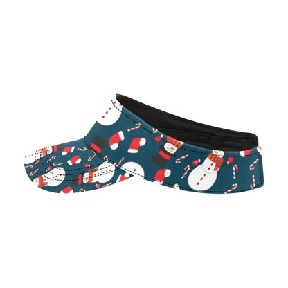 Snowman Print Design LKS301 Unisex Sun Visor