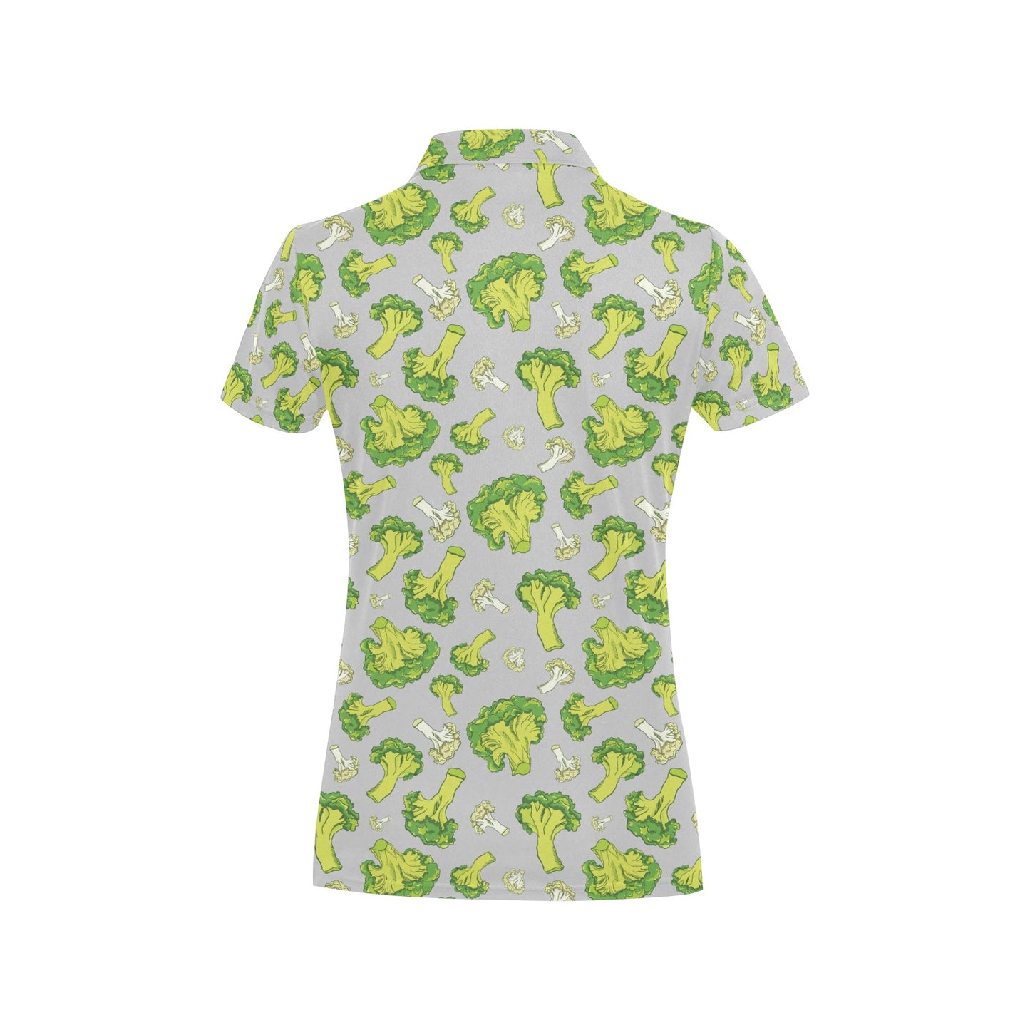 Broccoli Pattern Print Design 03 Women's Polo Shirt