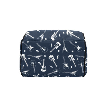 Electric Guitar Print Design LKS402 Diaper Bag Backpack