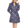 Taurus Print Design LKS304 Women's Fleece Robe