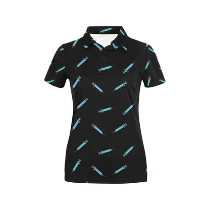Phlebotomist Pattern Print Design A04 Women's Polo Shirt