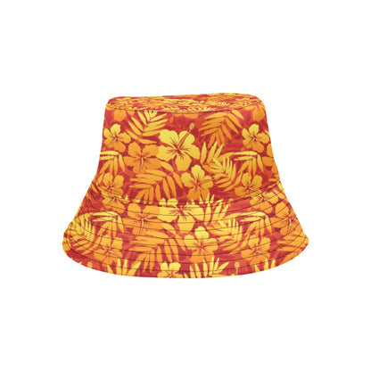 Hibiscus Summer Print Design LKS302 Unisex Bucket Hat