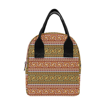 Ancient Greek Pattern Print Design LKS302 Insulated Lunch Bag