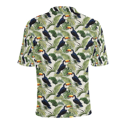 Toucan Print Design LKS308 Men Polo Shirt