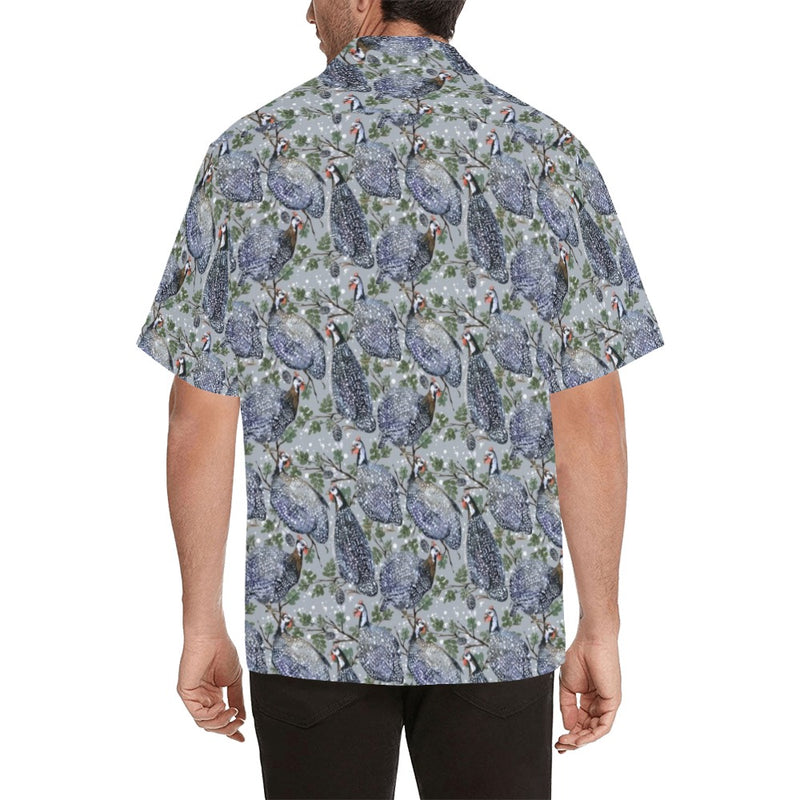 Guinea Fowl Print Design LKS402 Men's Men's Hawaiian Shirt