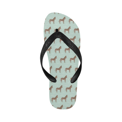 Donkey Print Design LKS402 Flip Flops