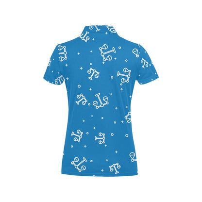 Libra Pattern Print Design 05 Women's Polo Shirt