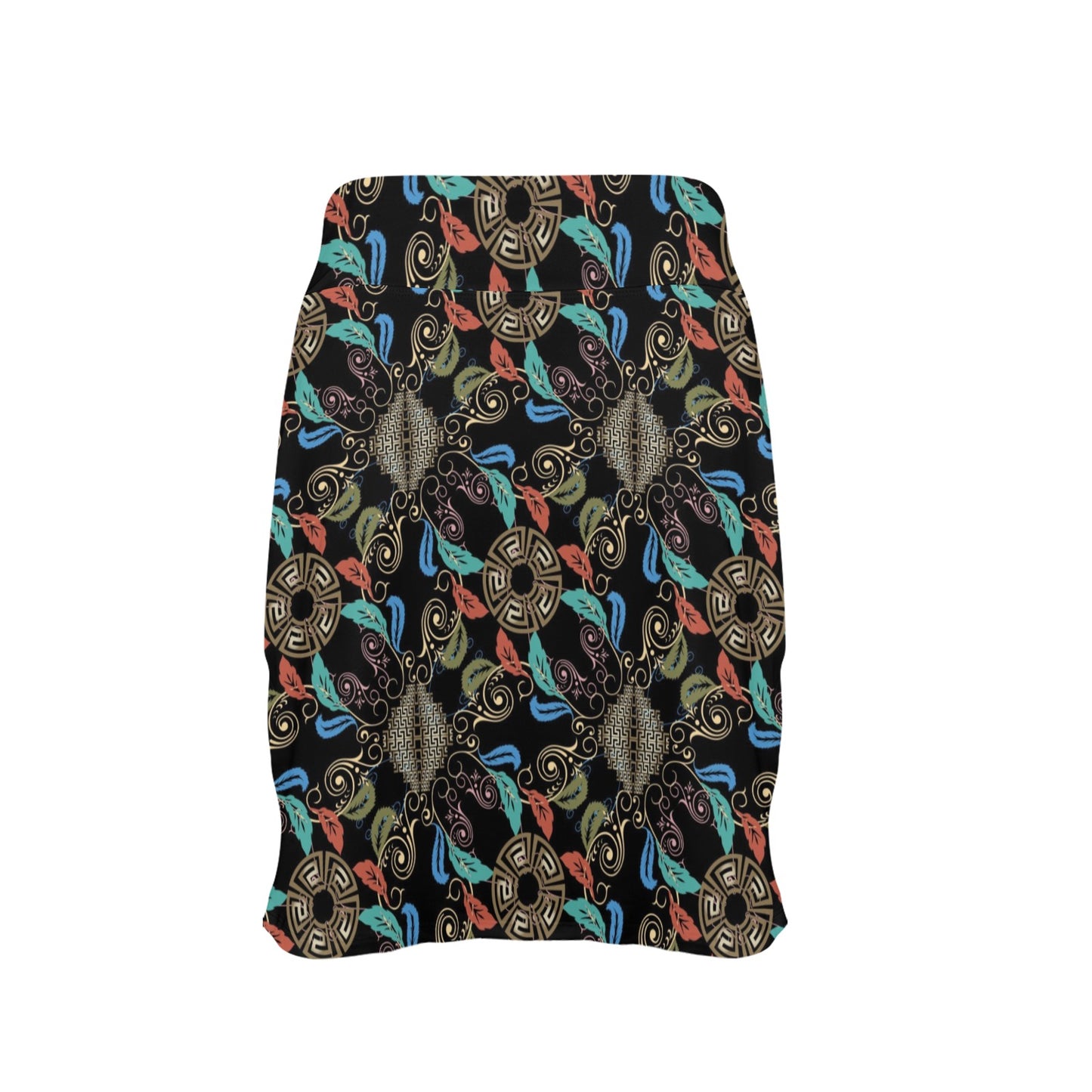 Ancient Greek Print Design LKS308 17" Golf & Pickleball Skort with Pockets