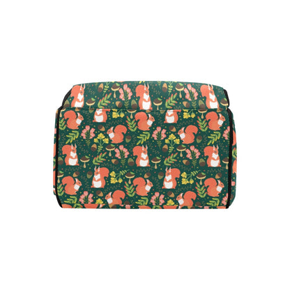 Squirrel Print Design LKS302 Diaper Bag Backpack