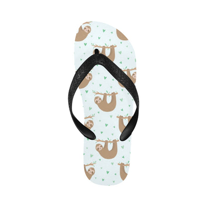 Sloth Print Design LKS308 Flip Flops