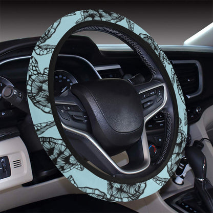 Sea Turtle Print Design LKS3010 Steering Wheel Cover with Elastic Edge
