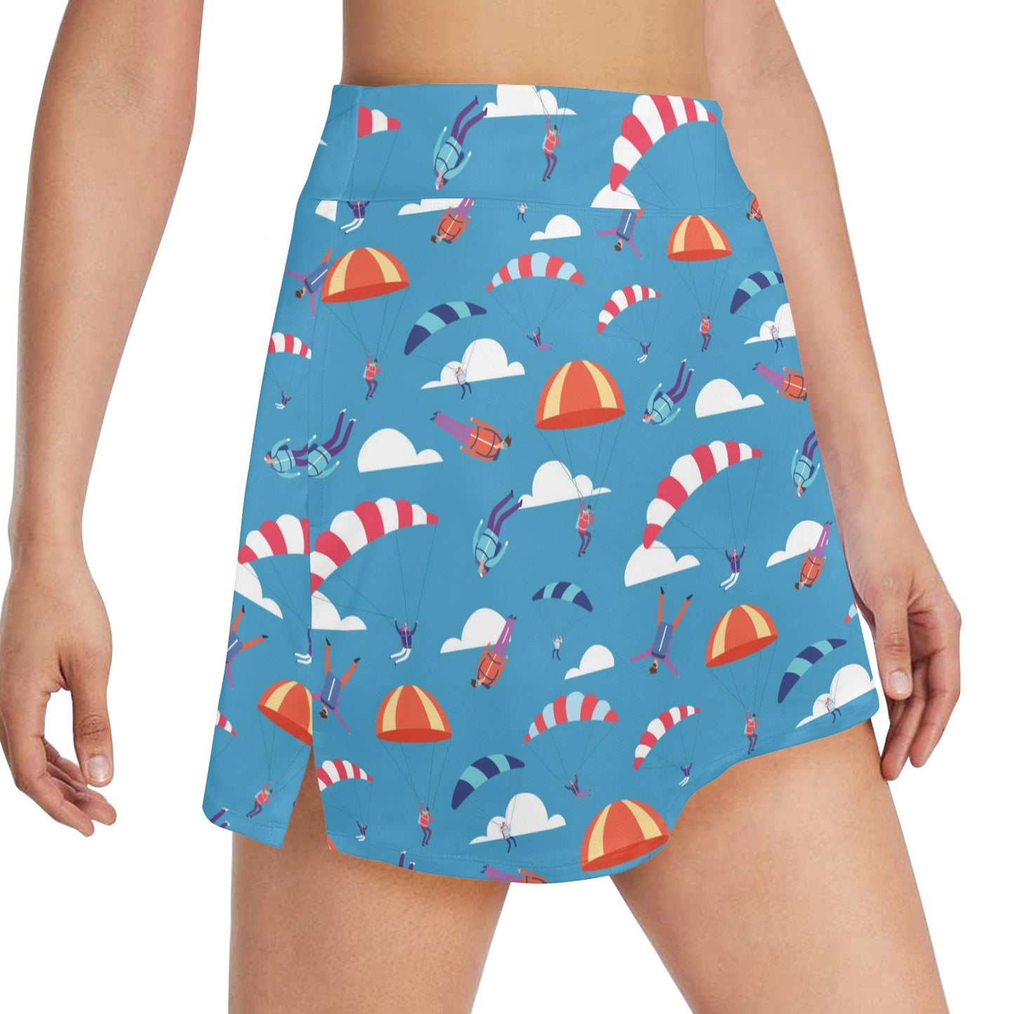 Skydiver Print Design LKS306 17" Golf & Pickleball Skort with Pockets