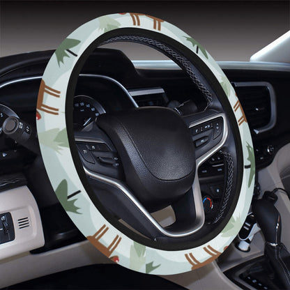 Moose Print Design LKS402 Steering Wheel Cover with Elastic Edge