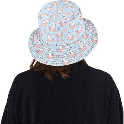 Unicorn Print Design LKS303 Unisex Bucket Hat