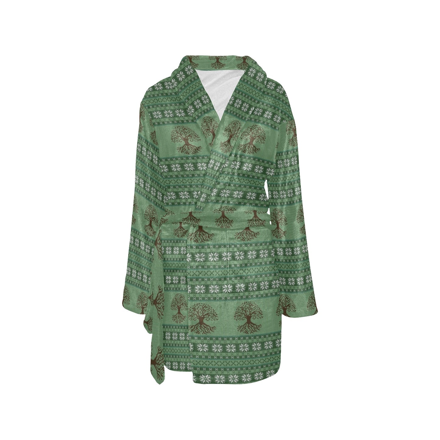 Celtic Pattern Print Design 09 Women's Fleece Robe
