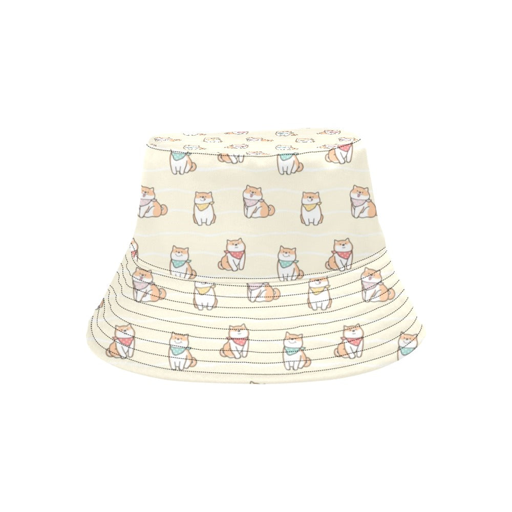 Shiba Inu Print Design LKS306 Unisex Bucket Hat