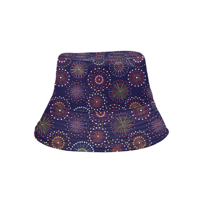 Firework Flower Style Print Design LKS302 Unisex Bucket Hat