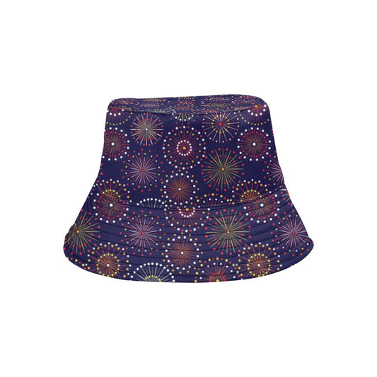 Firework Flower Style Print Design LKS302 Unisex Bucket Hat