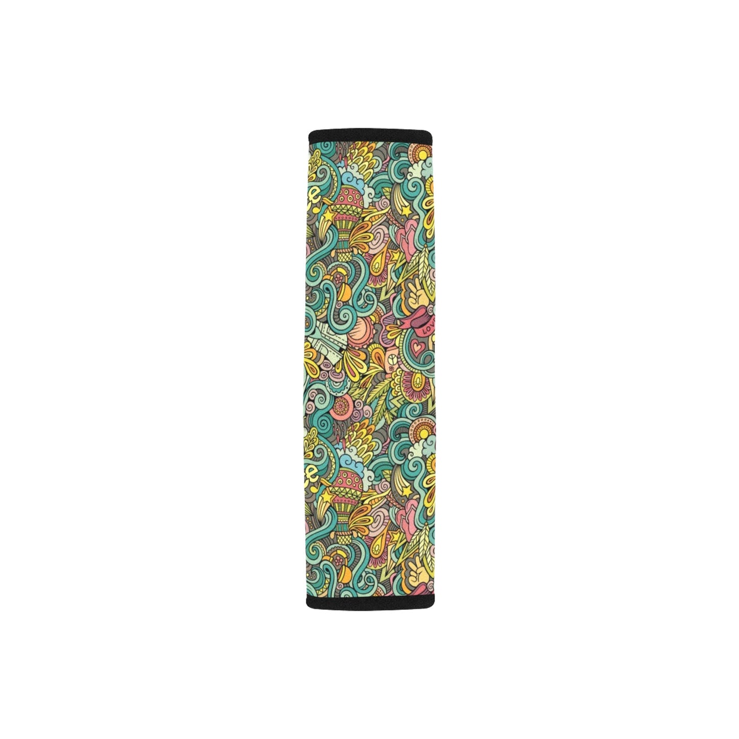Hippie Print Design LKS302 Car Seat Belt Cover