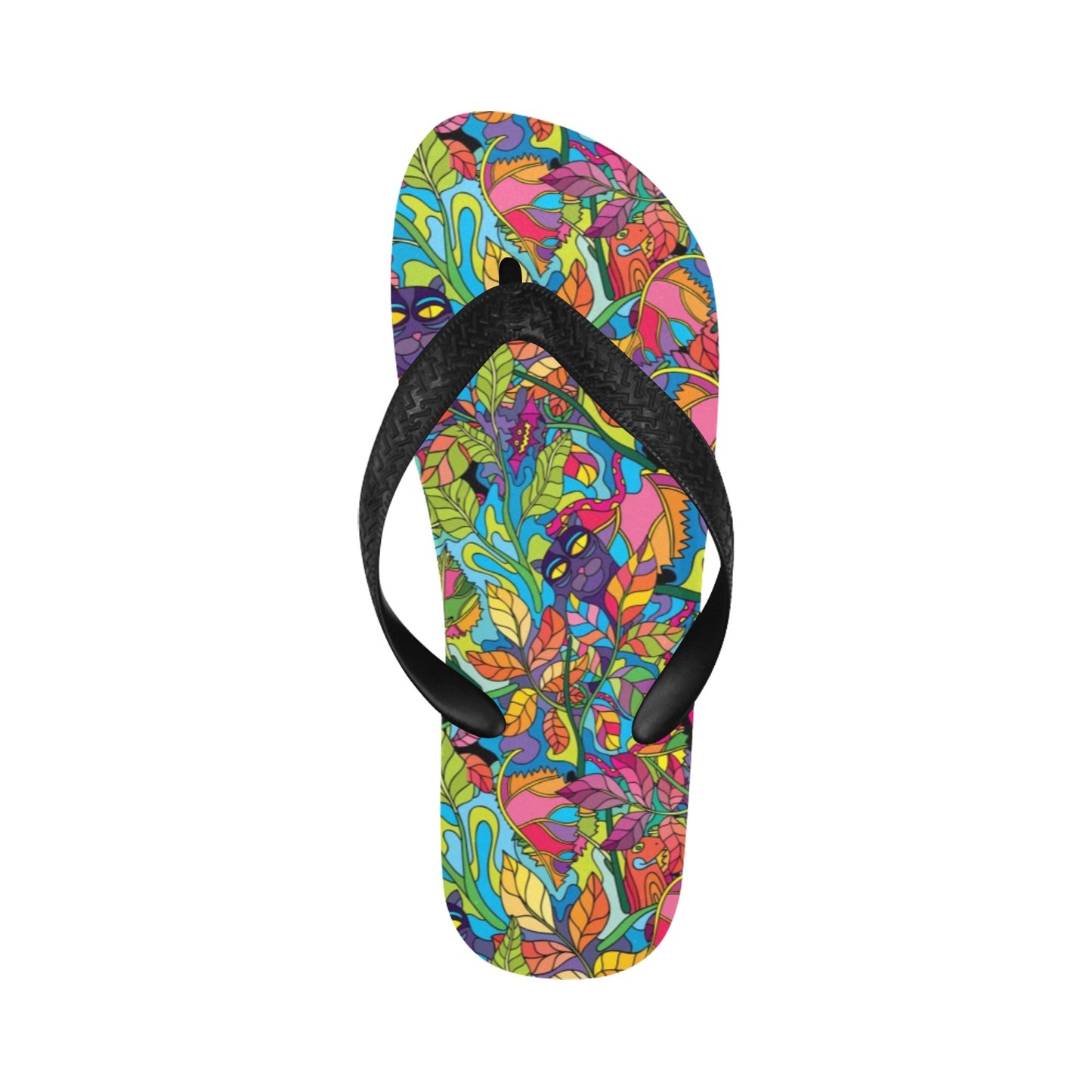 Trippy Print Design LKS301 Flip Flops