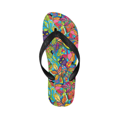 Trippy Print Design LKS301 Flip Flops