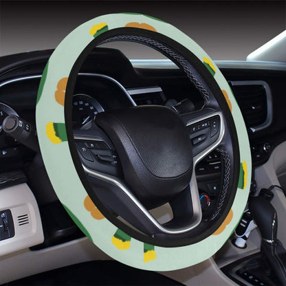 St Patricks Day Print Design LKS304 Steering Wheel Cover with Elastic Edge