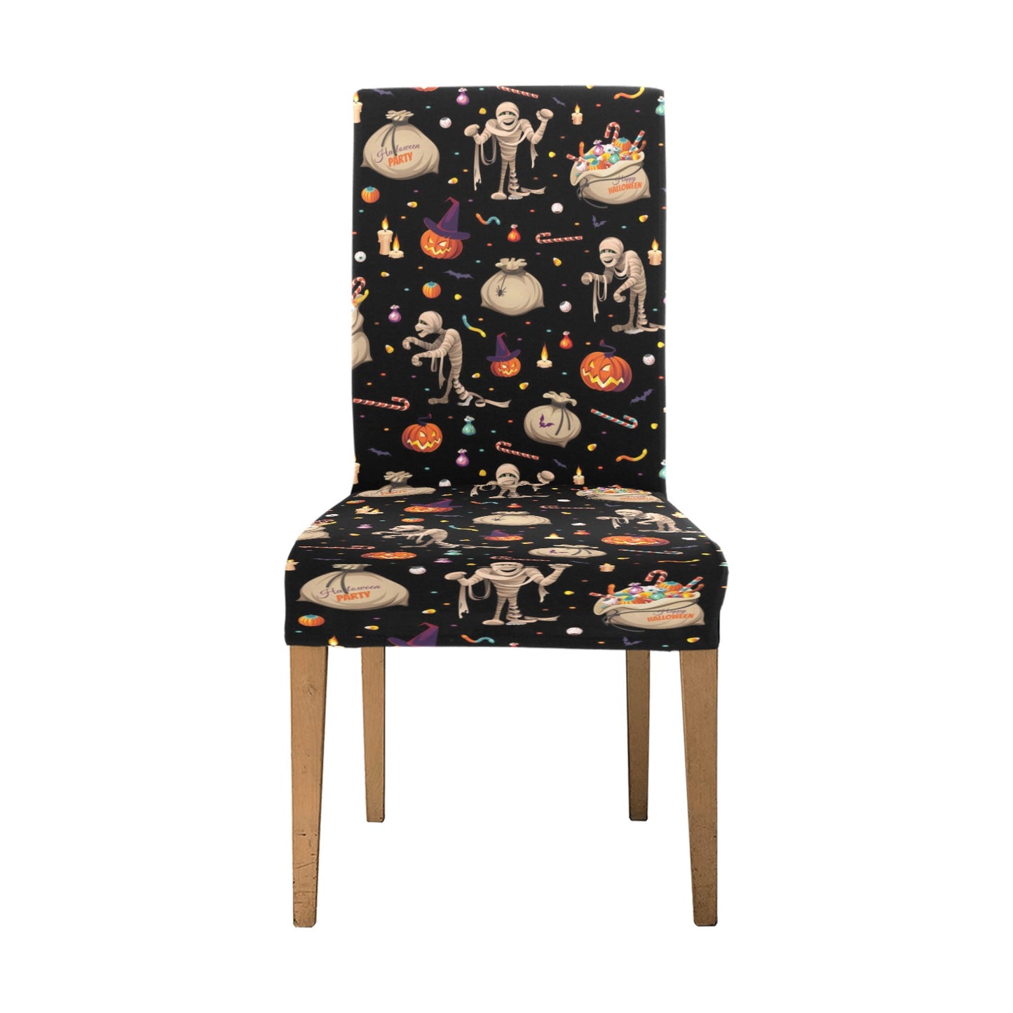 Mummy Halloween Print Design LKS303 Dining Chair Slipcover