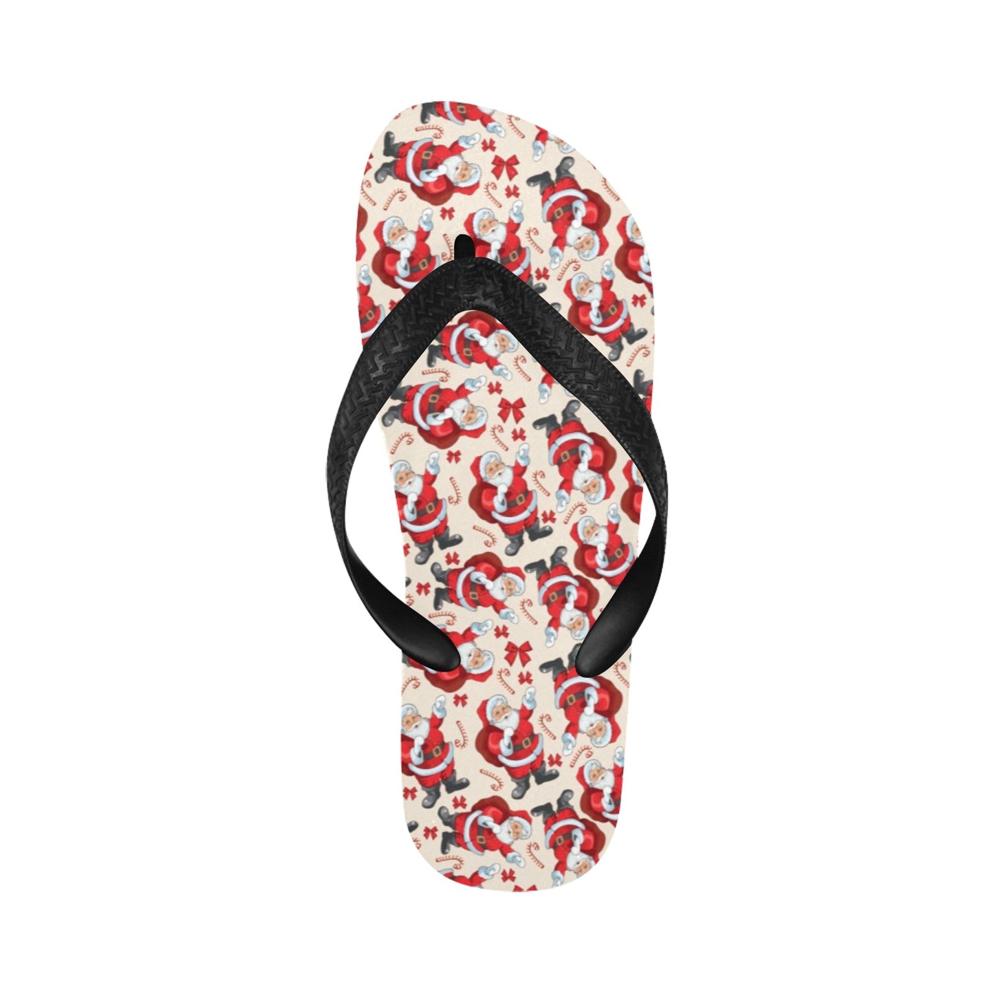 Santa Christmas Themed Print Design LKS302 Flip Flops