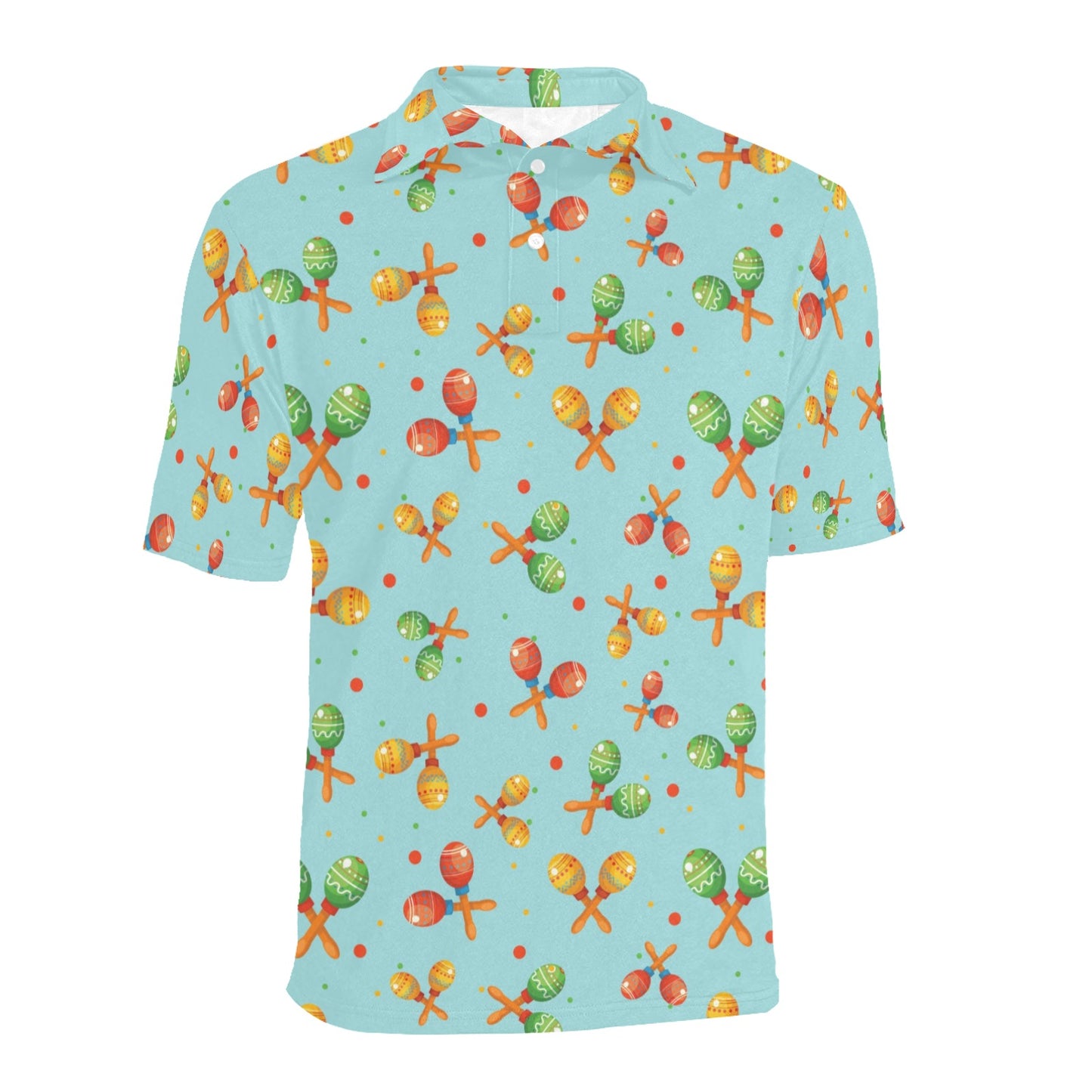 Maracas Print Design LKS402 Men Polo Shirt