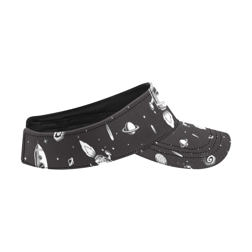Space Rocket Print Design LKS303 Unisex Sun Visor