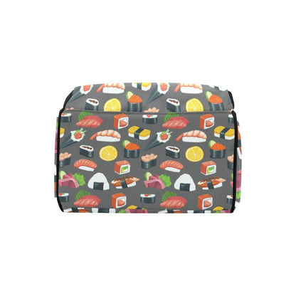 Sushi Print Design LKS302 Diaper Bag Backpack