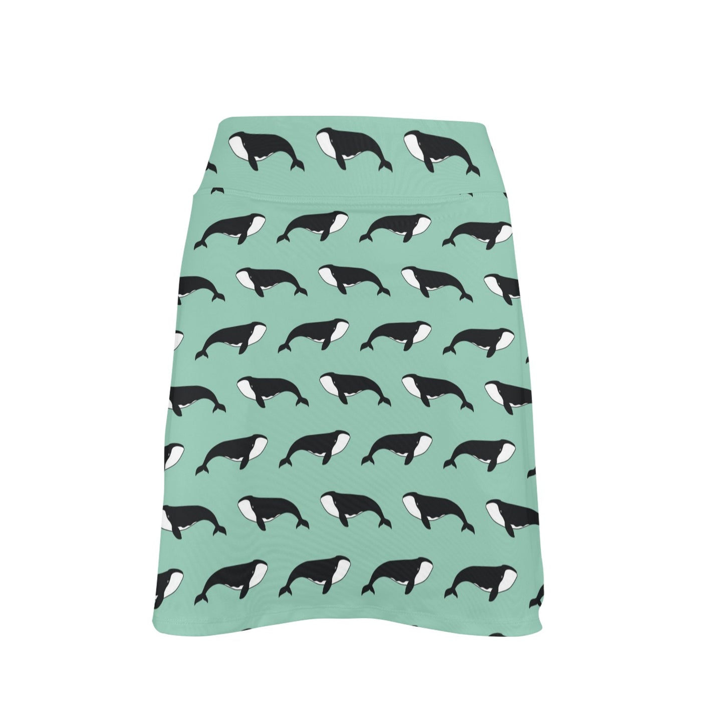 Whale Print Design LKS307 17" Golf & Pickleball Skort with Pockets