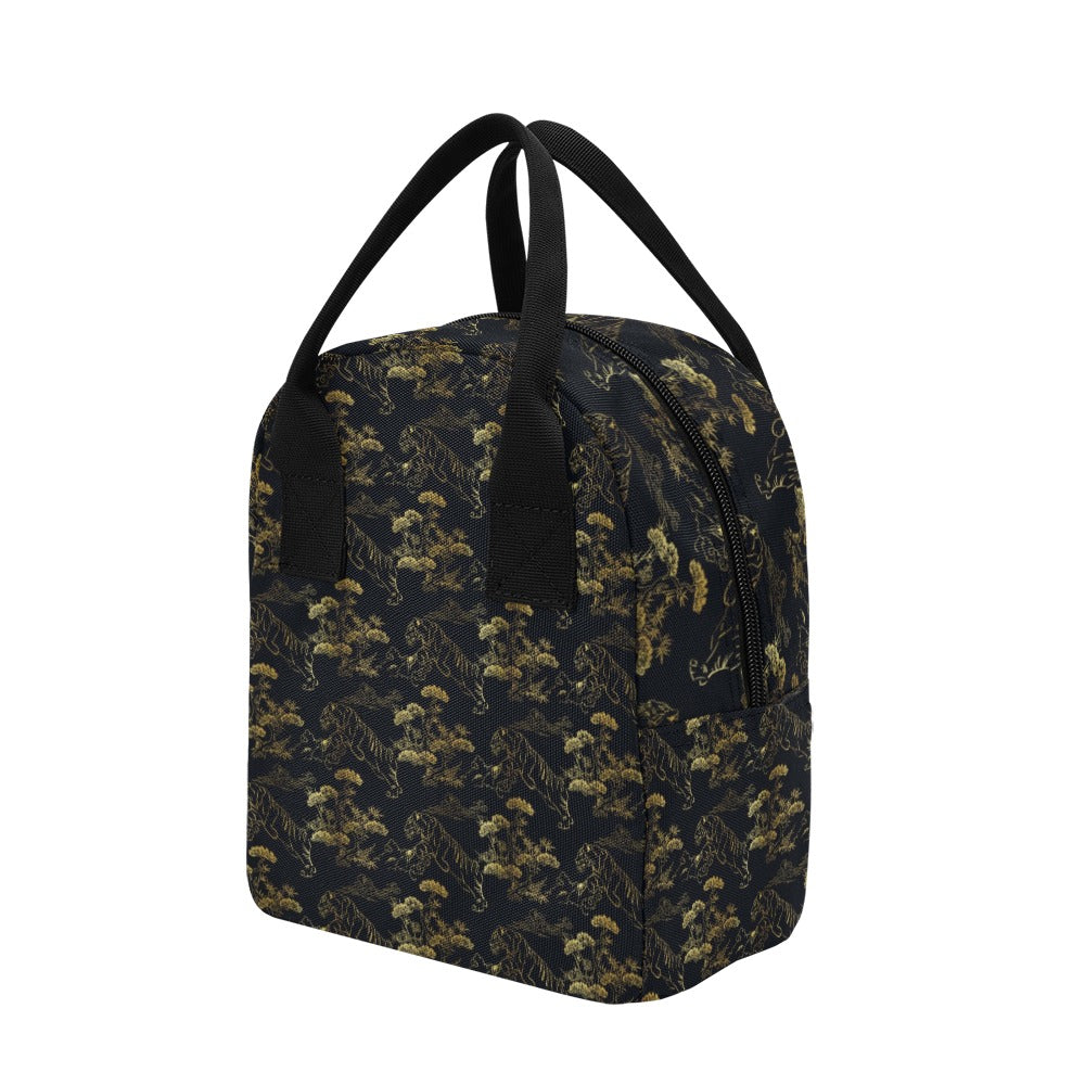 Tiger Japan Style Print Design LKS305 Insulated Lunch Bag