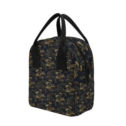 Tiger Japan Style Print Design LKS305 Insulated Lunch Bag