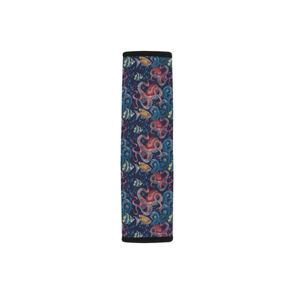 Underwater Giant Squid Print Design LKS302 Car Seat Belt Cover