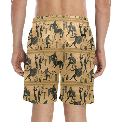 Ancient Greek Statue Print Design LKS304 Men's Swim Trunks Beach Shorts