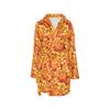 Hibiscus Summer Print Design LKS302 Women's Fleece Robe