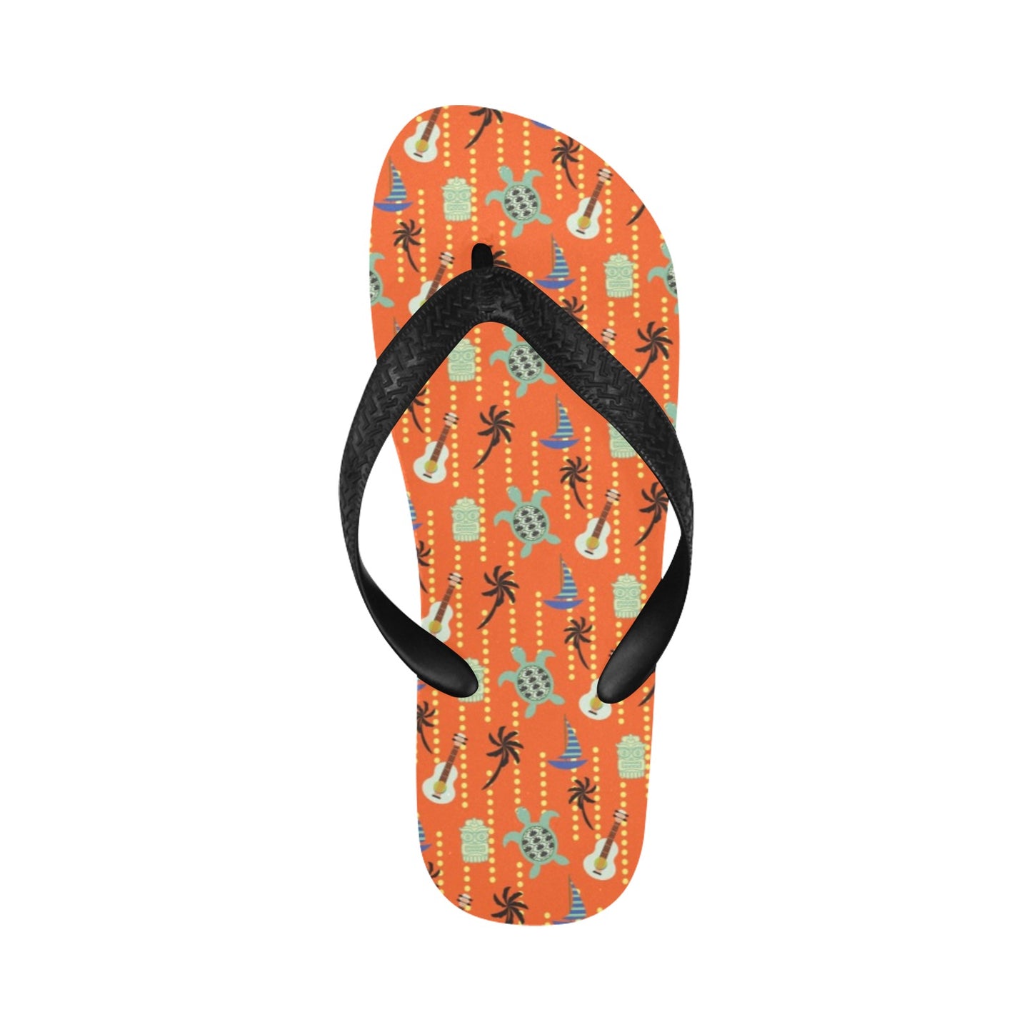 Ukulele Print Design LKS402 Flip Flops
