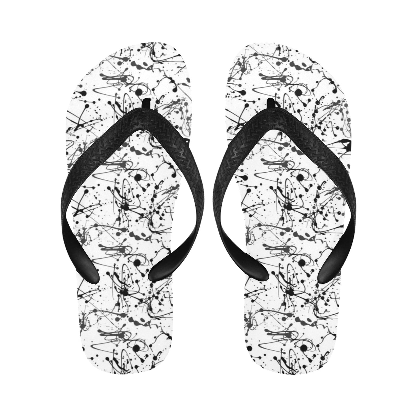 Splatter Print Design LKS305 Flip Flops