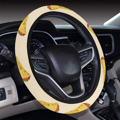 Taco Print Design LKS302 Steering Wheel Cover with Elastic Edge