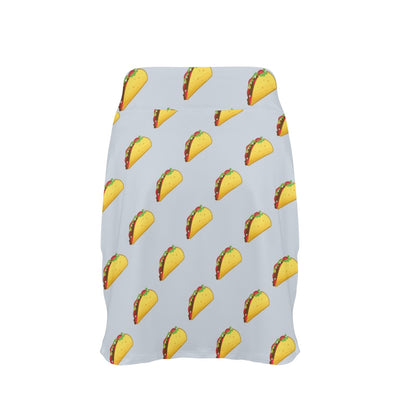 Taco Print Design LKS304 17" Golf & Pickleball Skort with Pockets