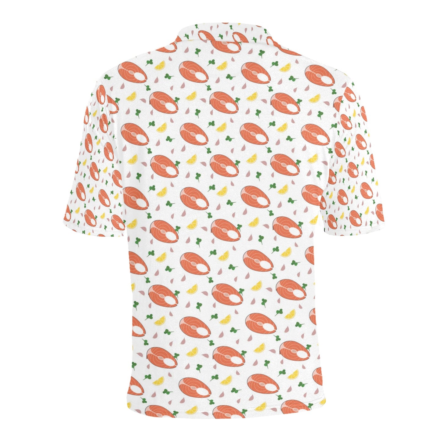 Salmon Steak Print Design LKS303 Men Polo Shirt
